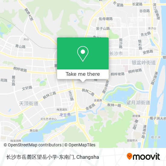 长沙市岳麓区望岳小学-东南门 map