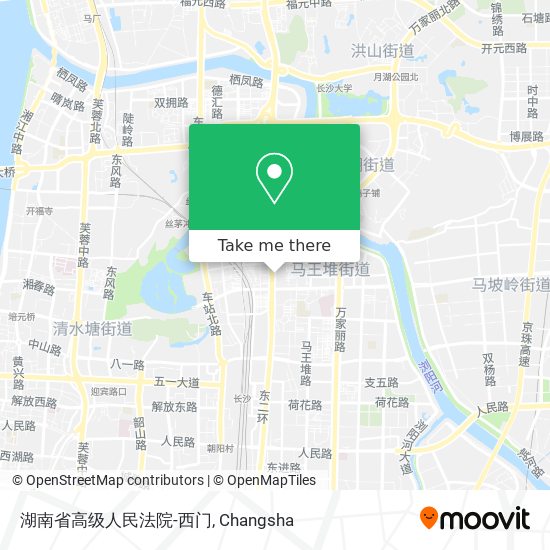 湖南省高级人民法院-西门 map