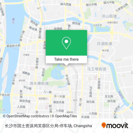 长沙市国土资源局芙蓉区分局-停车场 map