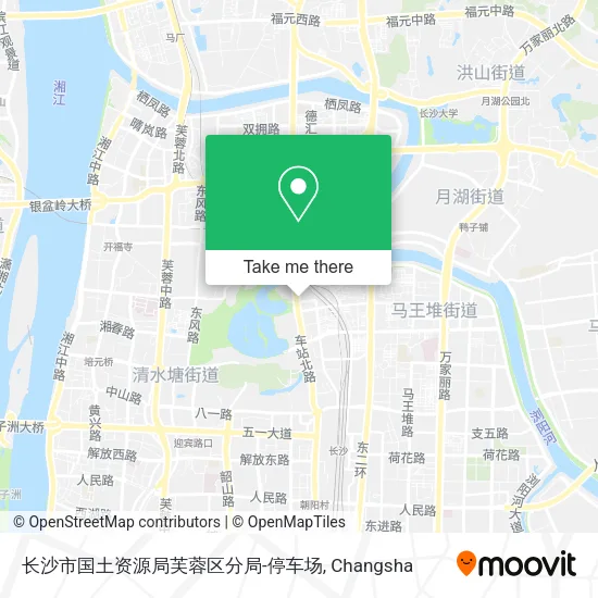长沙市国土资源局芙蓉区分局-停车场 map