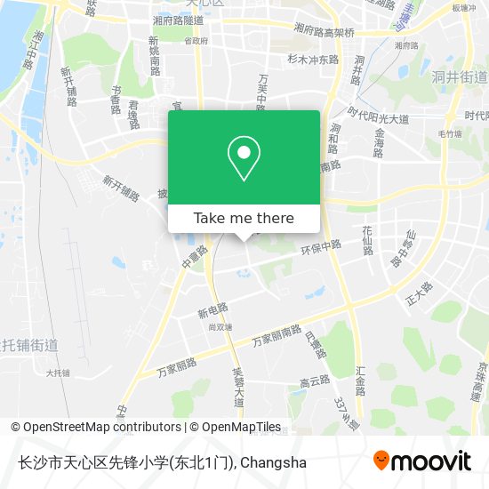 长沙市天心区先锋小学(东北1门) map