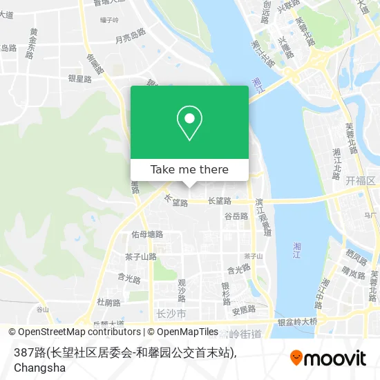 387路(长望社区居委会-和馨园公交首末站) map