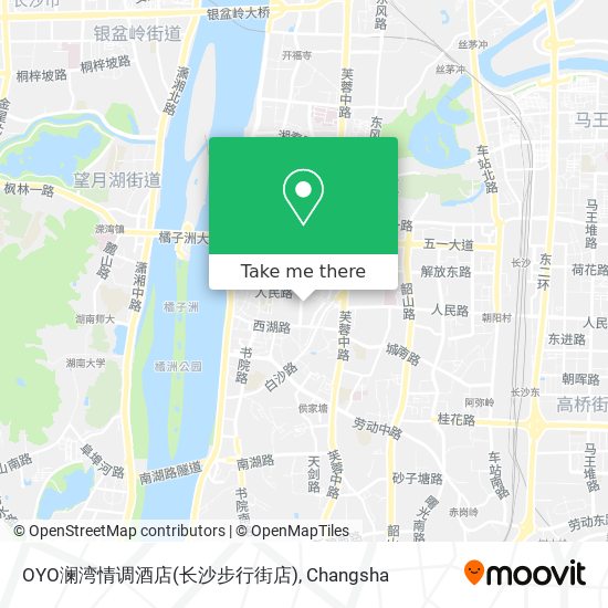 OYO澜湾情调酒店(长沙步行街店) map