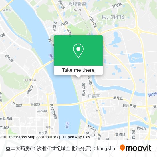 益丰大药房(长沙湘江世纪城金北路分店) map