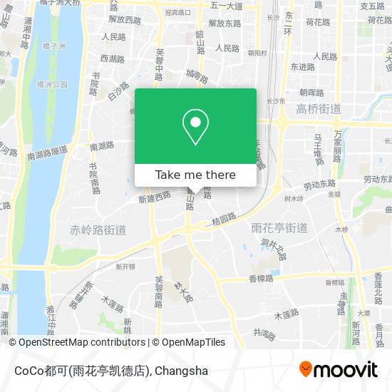 CoCo都可(雨花亭凯德店) map