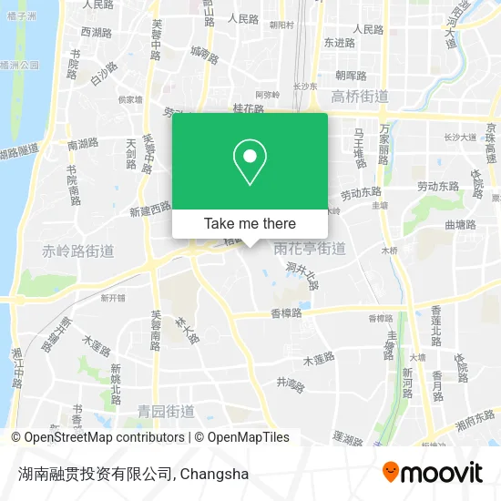 湖南融贯投资有限公司 map