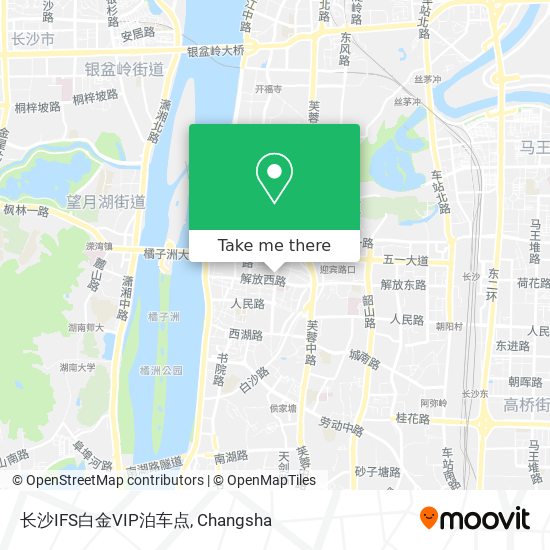 长沙IFS白金VIP泊车点 map