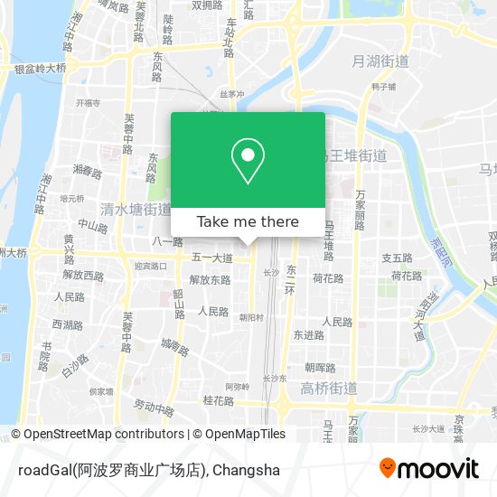 roadGal(阿波罗商业广场店) map