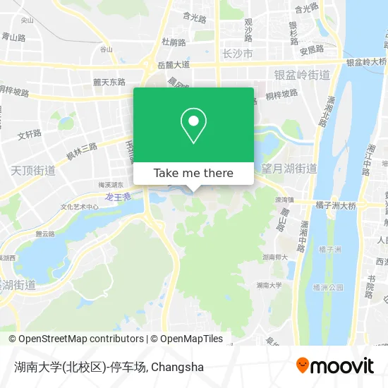 湖南大学(北校区)-停车场 map
