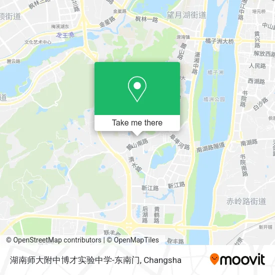 湖南师大附中博才实验中学-东南门 map