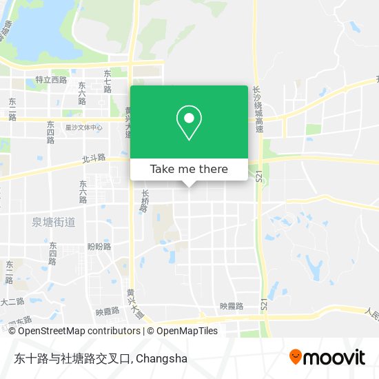 东十路与社塘路交叉口 map