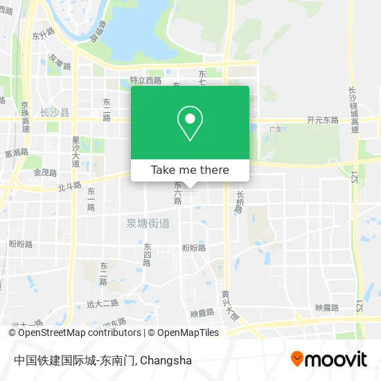 中国铁建国际城-东南门 map