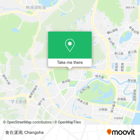 食在潇湘 map