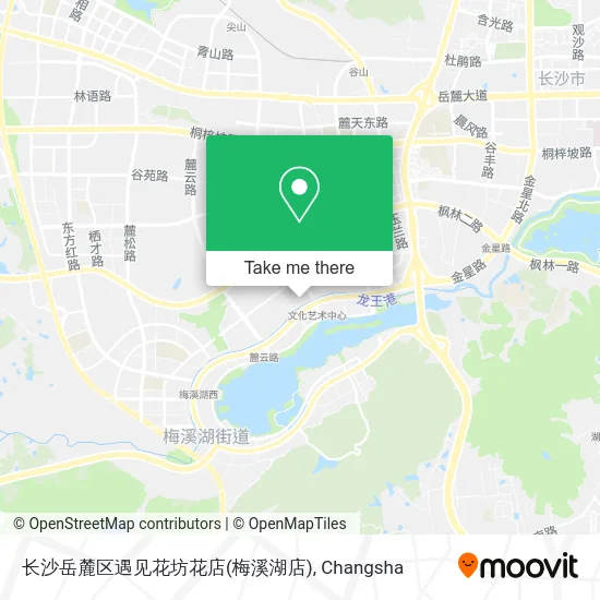长沙岳麓区遇见花坊花店(梅溪湖店) map