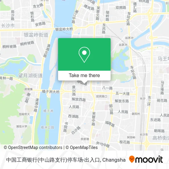 中国工商银行(中山路支行)停车场-出入口 map