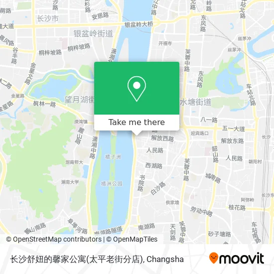 长沙舒妞的馨家公寓(太平老街分店) map