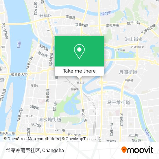 丝茅冲丽臣社区 map