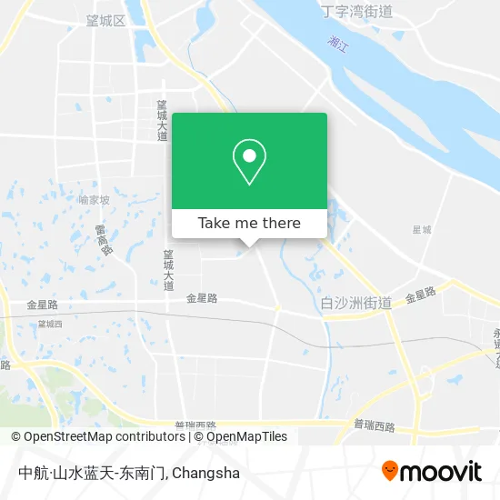 中航·山水蓝天-东南门 map