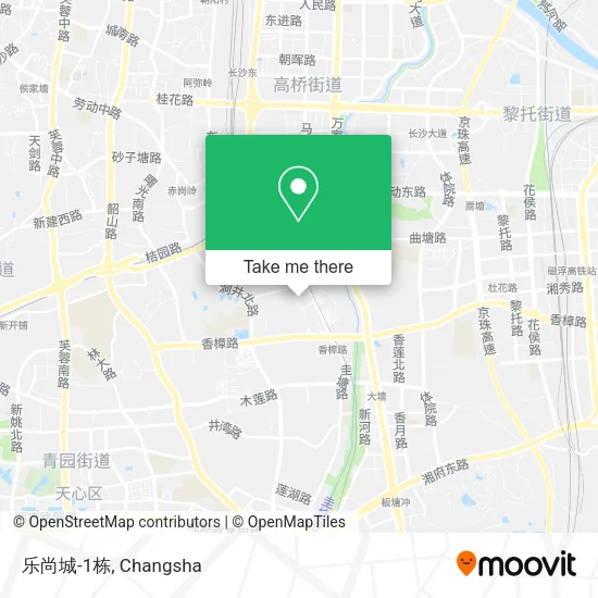 乐尚城-1栋 map
