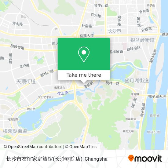 长沙市友谊家庭旅馆(长沙财院店) map