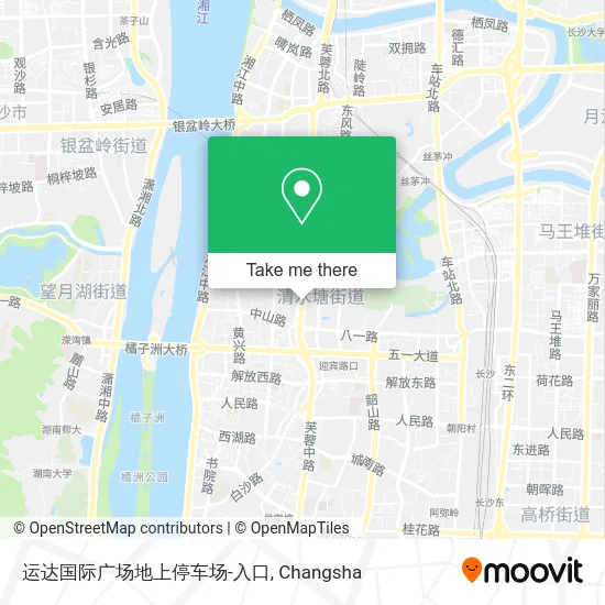 运达国际广场地上停车场-入口 map