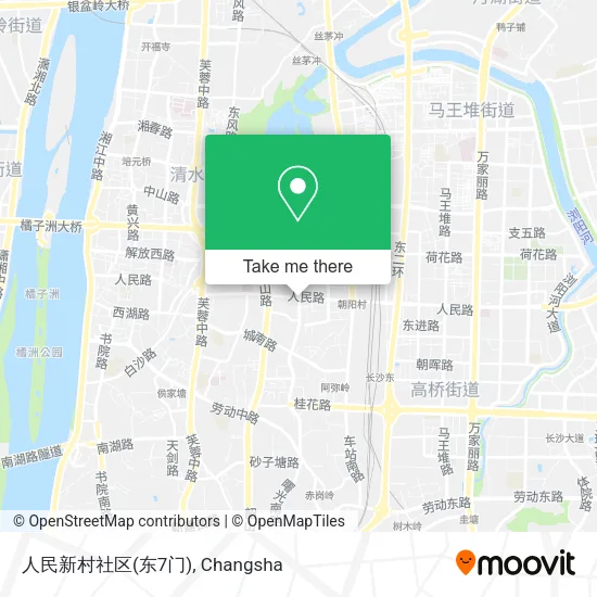 人民新村社区(东7门) map