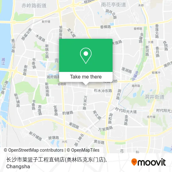 长沙市菜篮子工程直销店(奥林匹克东门店) map