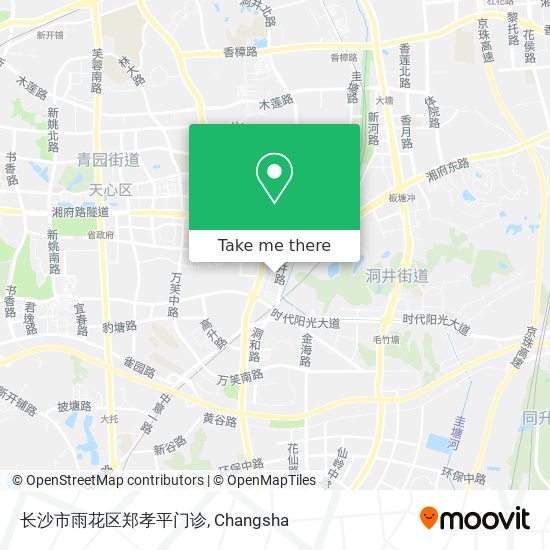 长沙市雨花区郑孝平门诊 map