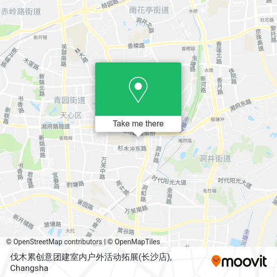 伐木累创意团建室内户外活动拓展(长沙店) map