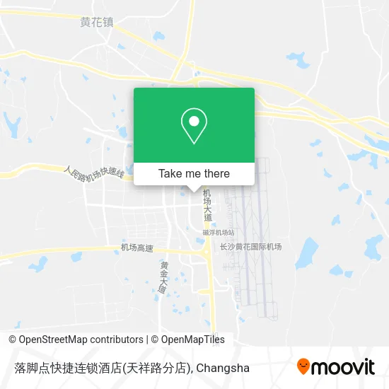 落脚点快捷连锁酒店(天祥路分店) map