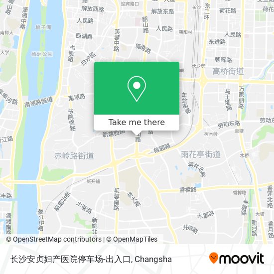长沙安贞妇产医院停车场-出入口 map