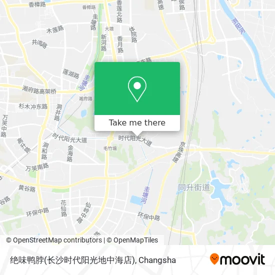 绝味鸭脖(长沙时代阳光地中海店) map