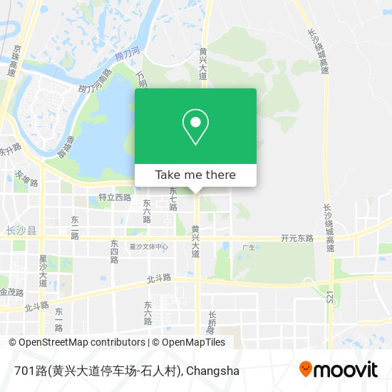 701路(黄兴大道停车场-石人村) map
