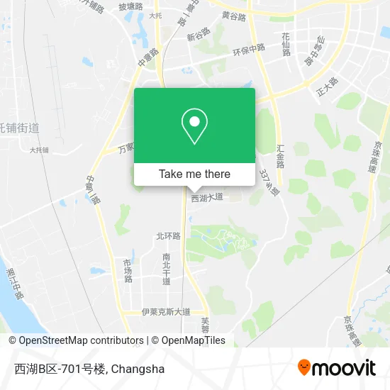 西湖B区-701号楼 map