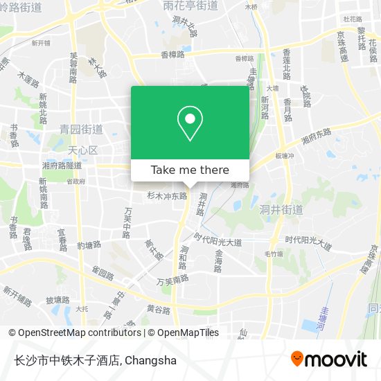 长沙市中铁木子酒店 map