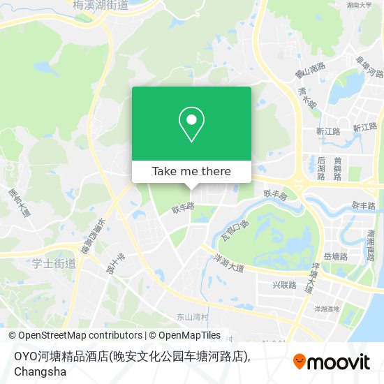 OYO河塘精品酒店(晚安文化公园车塘河路店) map