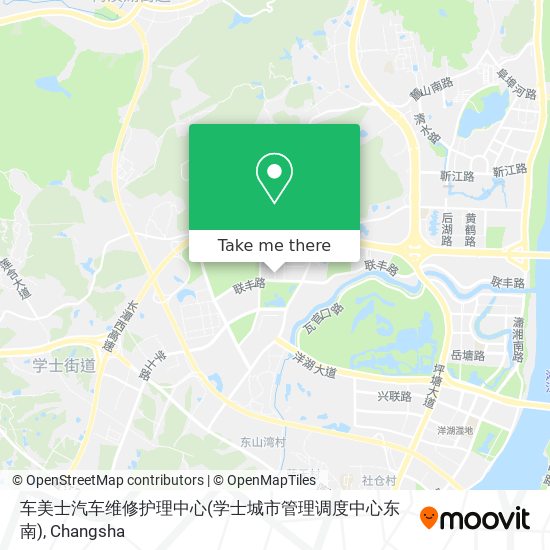 车美士汽车维修护理中心(学士城市管理调度中心东南) map