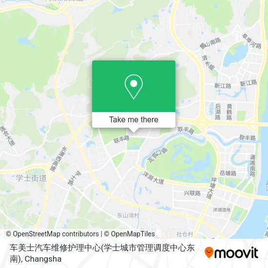 车美士汽车维修护理中心(学士城市管理调度中心东南) map