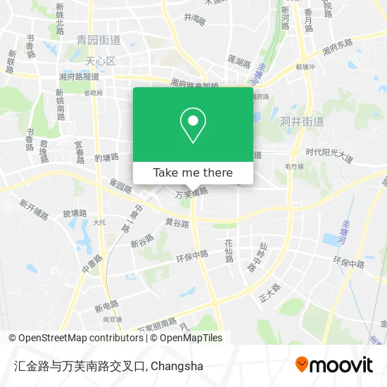 汇金路与万芙南路交叉口 map