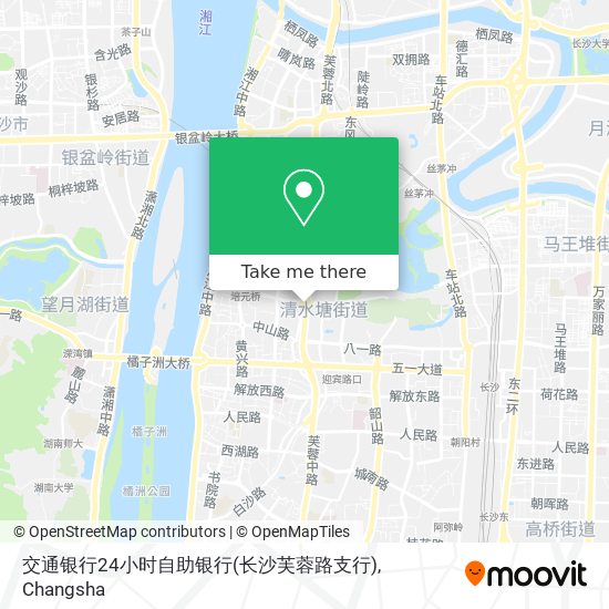 交通银行24小时自助银行(长沙芙蓉路支行) map