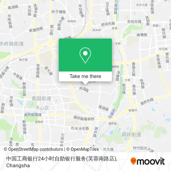中国工商银行24小时自助银行服务(芙蓉南路店) map