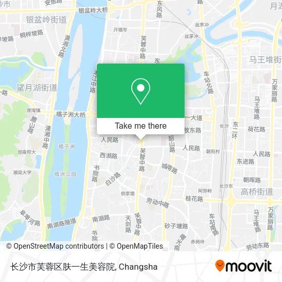 长沙市芙蓉区肤一生美容院 map