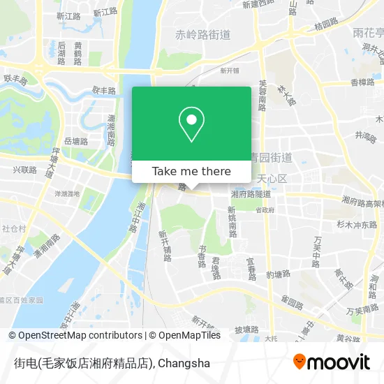 街电(毛家饭店湘府精品店) map