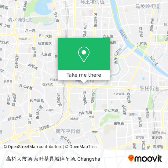 高桥大市场-茶叶茶具城停车场 map
