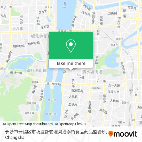 长沙市开福区市场监督管理局通泰街食品药品监管所 map