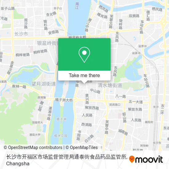 长沙市开福区市场监督管理局通泰街食品药品监管所 map