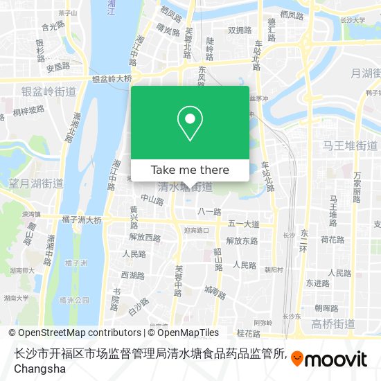 长沙市开福区市场监督管理局清水塘食品药品监管所 map