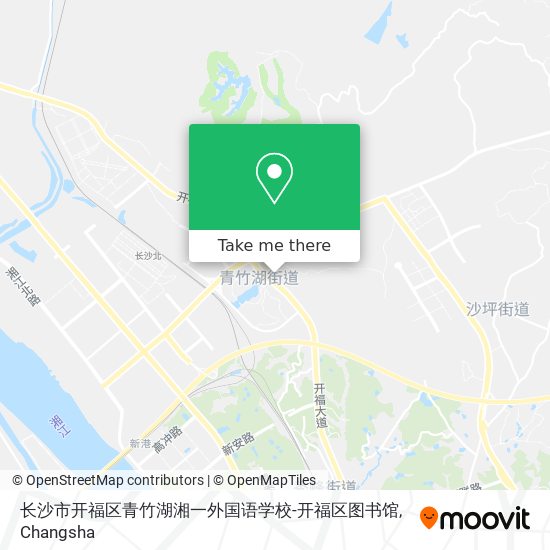 长沙市开福区青竹湖湘一外国语学校-开福区图书馆 map