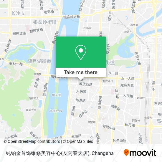 纯铂金首饰维修美容中心(友阿春天店) map