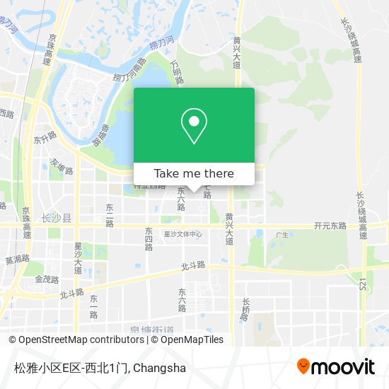 松雅小区E区-西北1门 map
